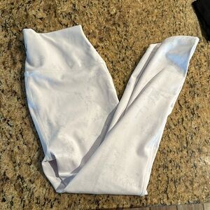 SPYDER Women's Shatter Print Ankle Yoga Leggings Marble White Size M